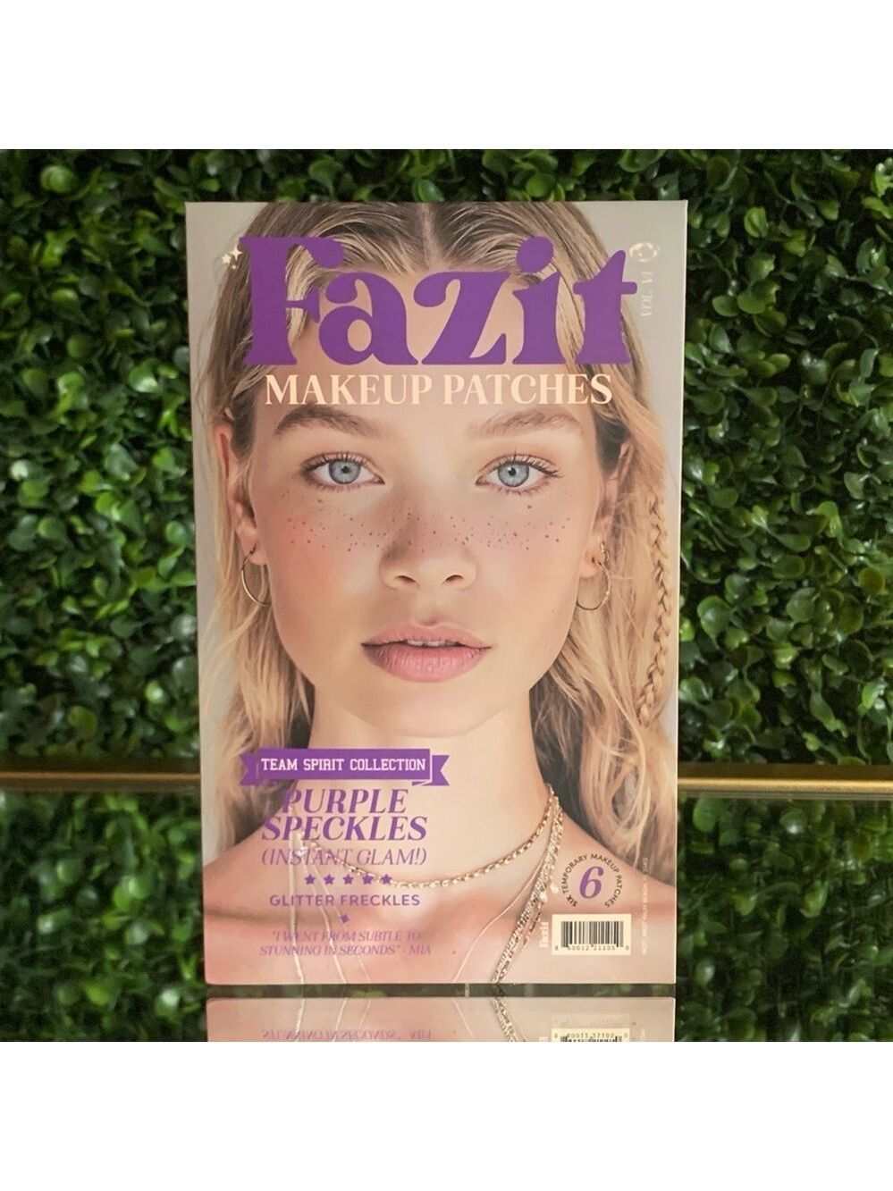 Fazit Purple Speckles Glitter Freckles Makeup Patches | Team Spirit Collection